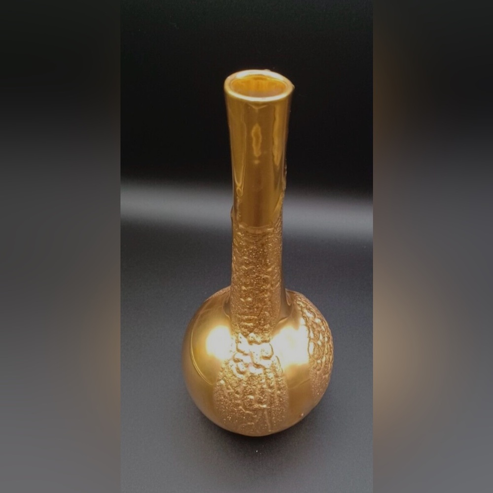 Gold and Blue Decorative Vase